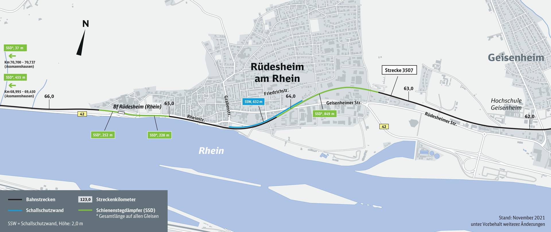 Karte Rüdesheim
