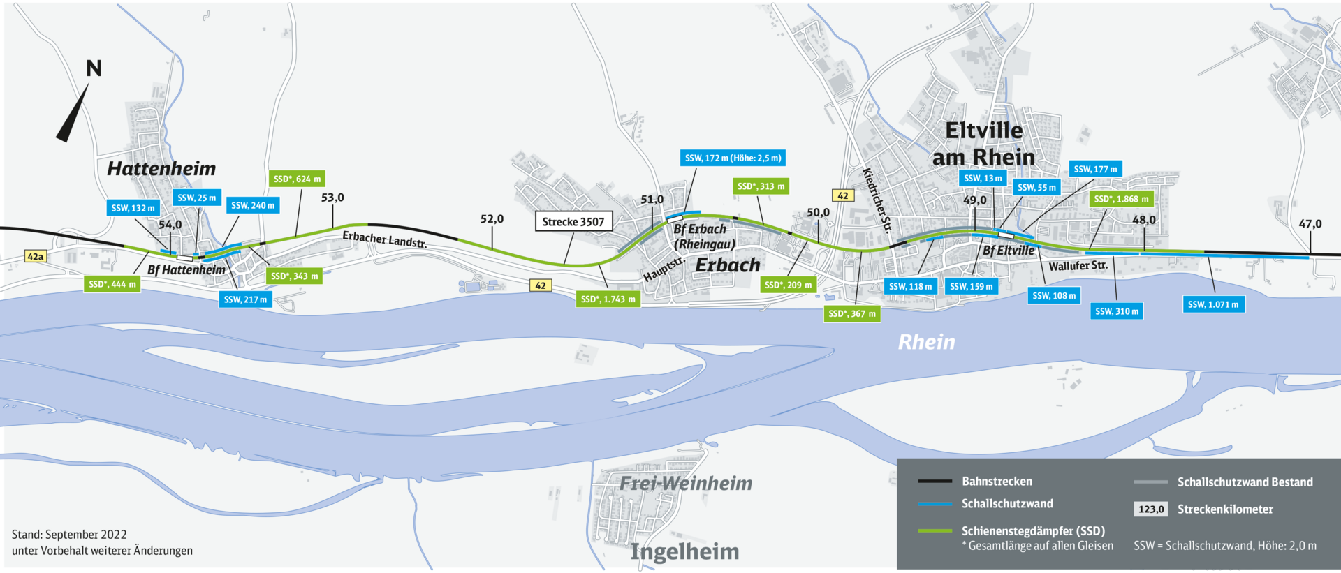 Karte Erbach