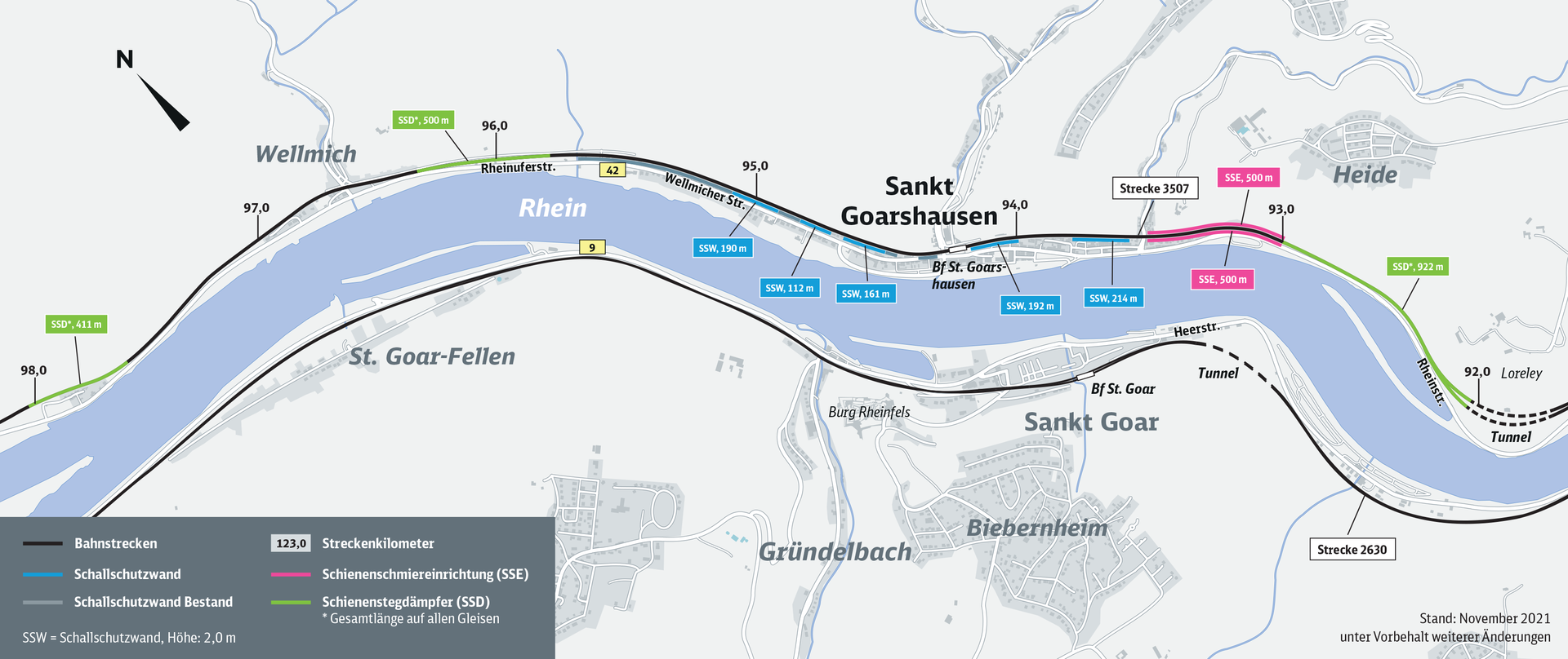 Karte St. Goarshausen